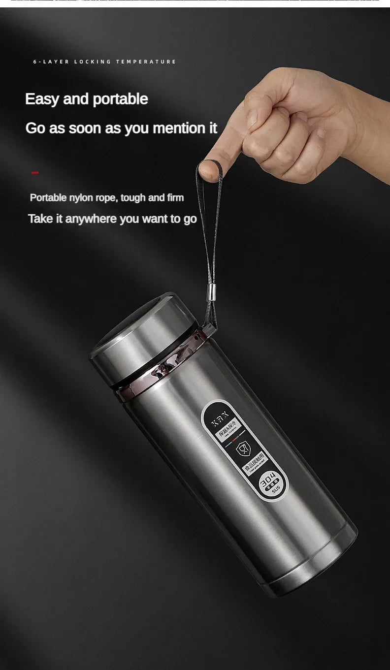 Bottiglia termica in acciaio inossidabile da 500ML-1 litro con display a temperatura a LED