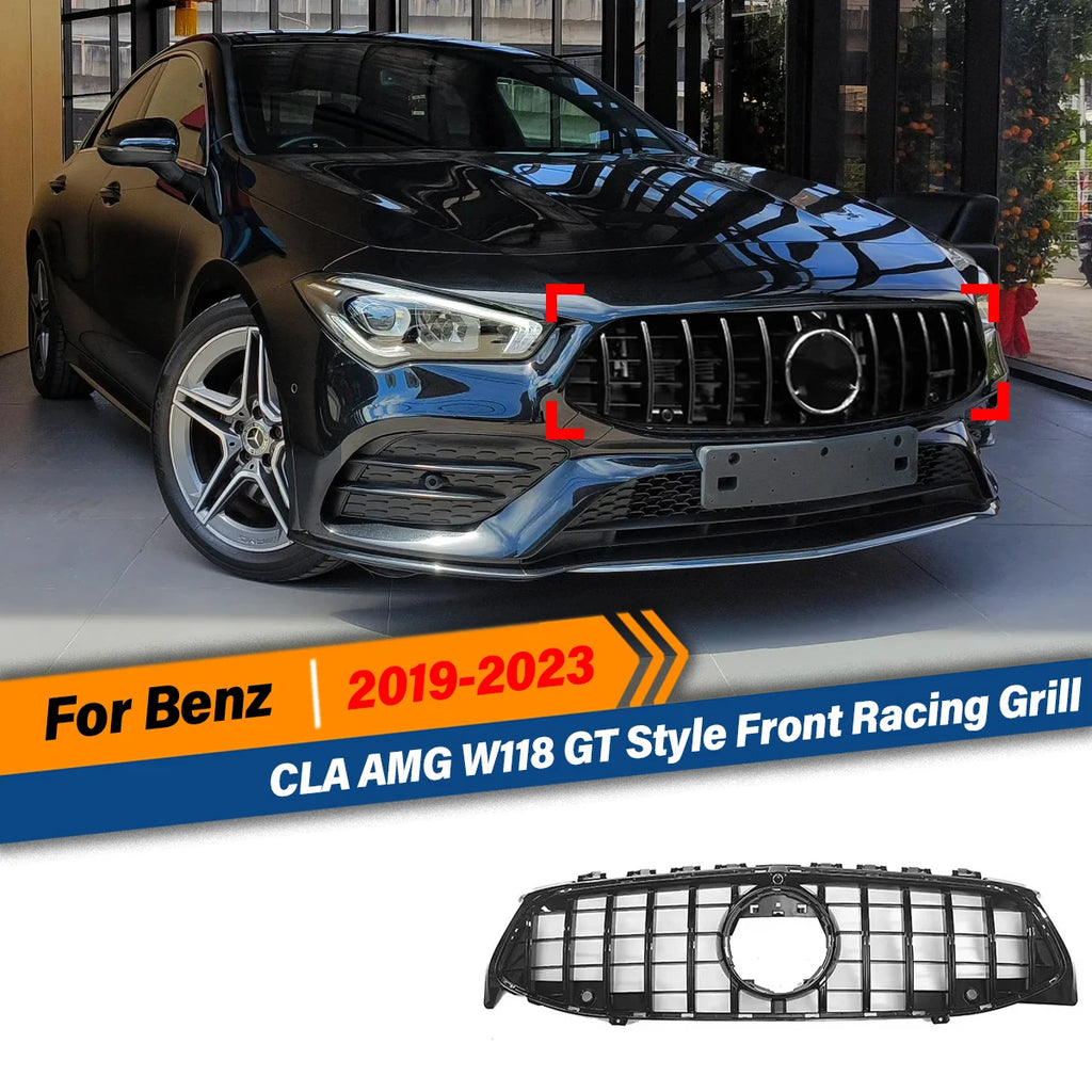 Per Mercedes Benz CLA AMG W118 C118 CLA180 200 250 CLA45 35 2019 2020 2021 2022 2023 Griglia anteriore