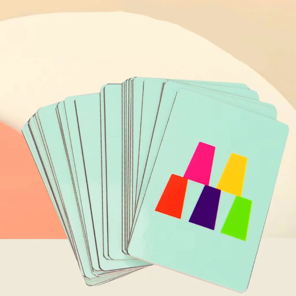 Giocattoli Montessori Mini Stack Cup Gioco con carta