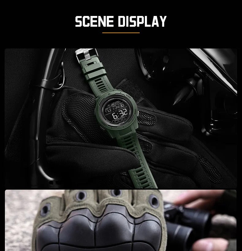 SMAEL Orologi da polso sportivi a LED Orologio impermeabile da uomo