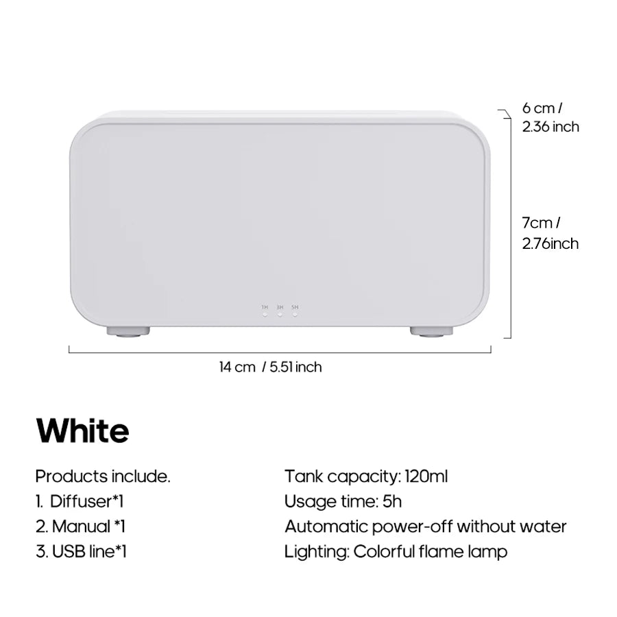 Fiamma colorata Umidificatore d’aria temporizzazione Ultrasonic Cool