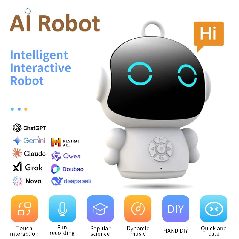 2026 Smart AI Robot WiFi Riconoscimento vocale e ideale per l’apprendimento educativo interattivo vocale