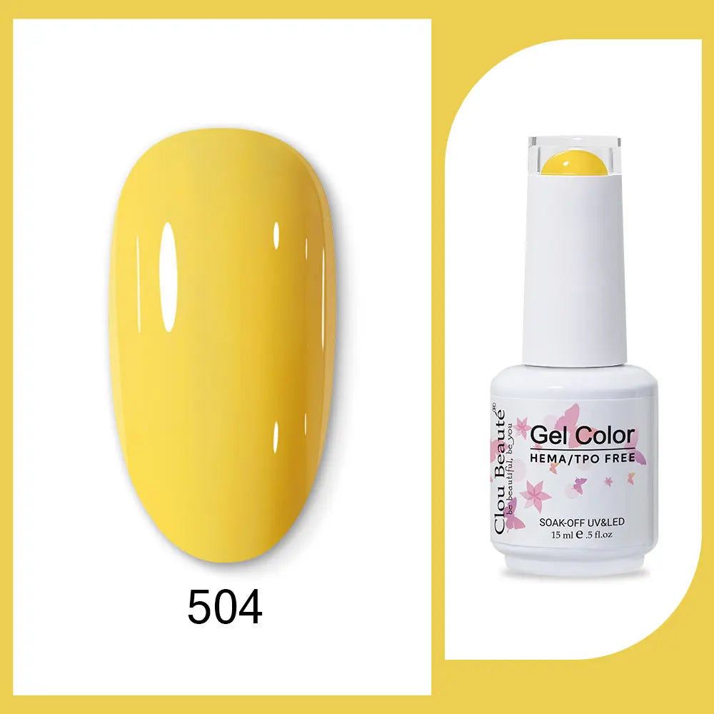 CLOU BEAUTÈ  15/10ml Semipermanente Gel Smalto Unghie 400 colori disponibili