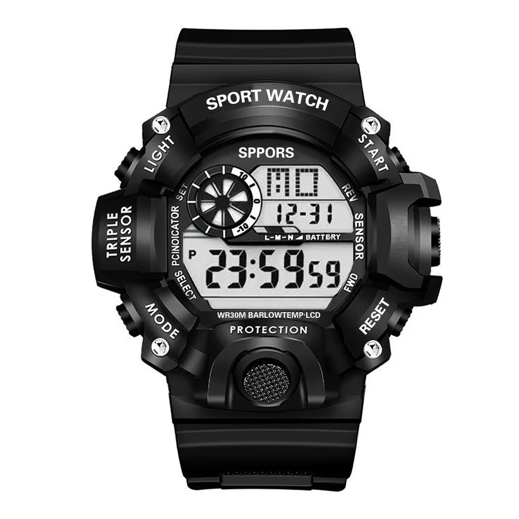 Orologio da uomo Multifunzionale Impermeabile Allarme luminoso