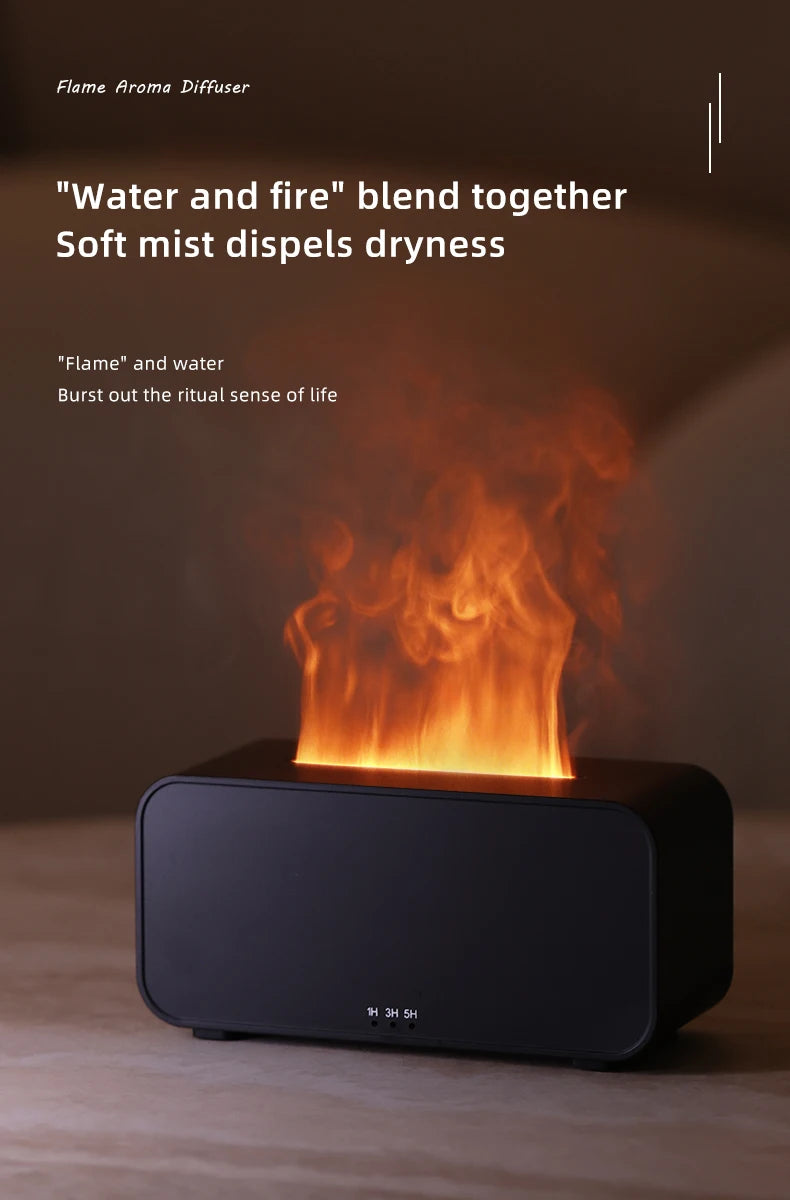 Fiamma colorata Umidificatore d’aria temporizzazione Ultrasonic Cool