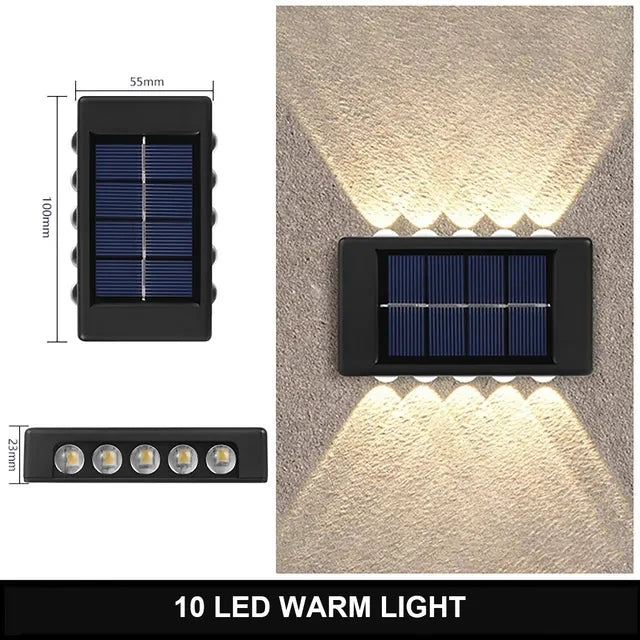 Lampada da parete a Luce solare Impermeabile 6 modelli diversi