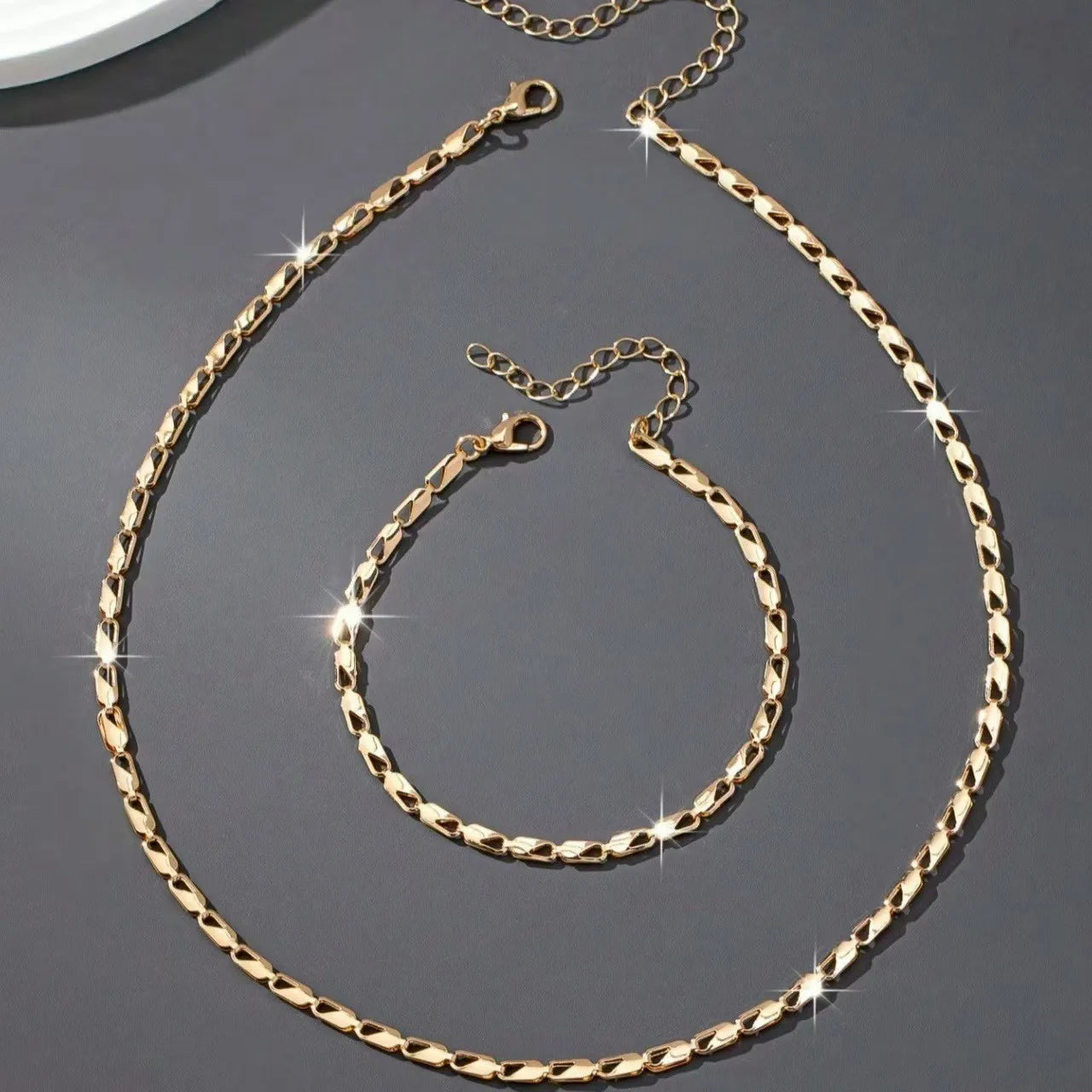 set collana e bracciale da donna lussuosi e alla moda