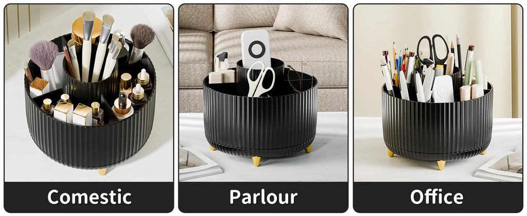 Organizzatore a 360 gradi per trucco 5 slot Pennelli per trucco