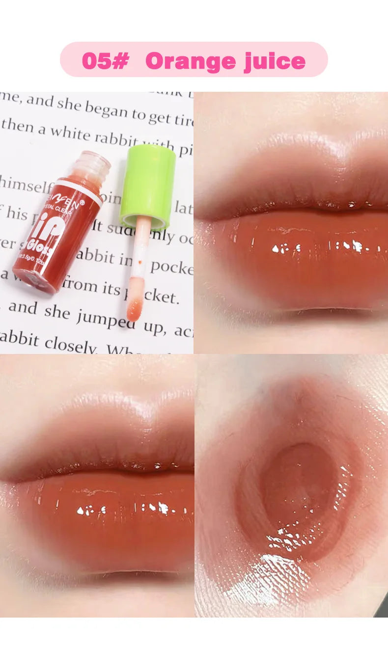 6 pezzi Glass Lip Gloss Set Idratante