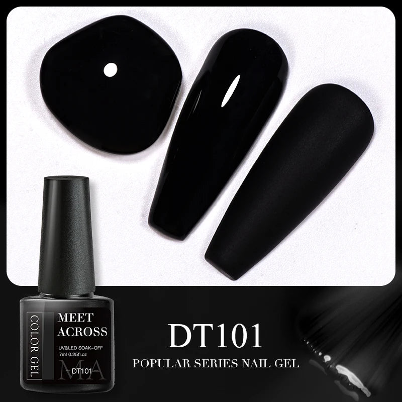 MEET ACROSS 5ml Gel Smalto per unghie Nail Art Top Gel tutti i colori