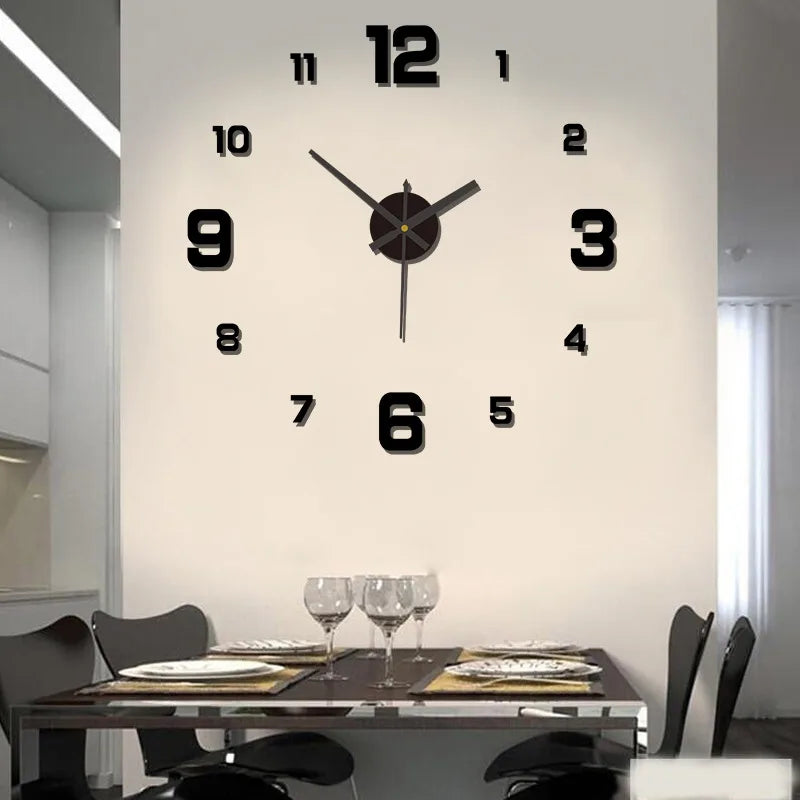 3D Orologio  senza cornice fai da te appeso a parete