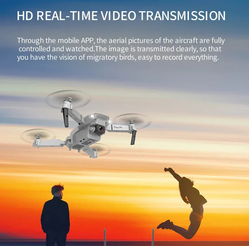 E88 Pro WiFi FPV Drone - Single/Dual 4K/1080P Camera, Grandangolare HD, Altitude Hold, pieghevole