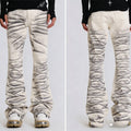 Jeans oversize Unisex a vita alta stampati Y2K Abbigliamento retrò americano Gothic Punk
