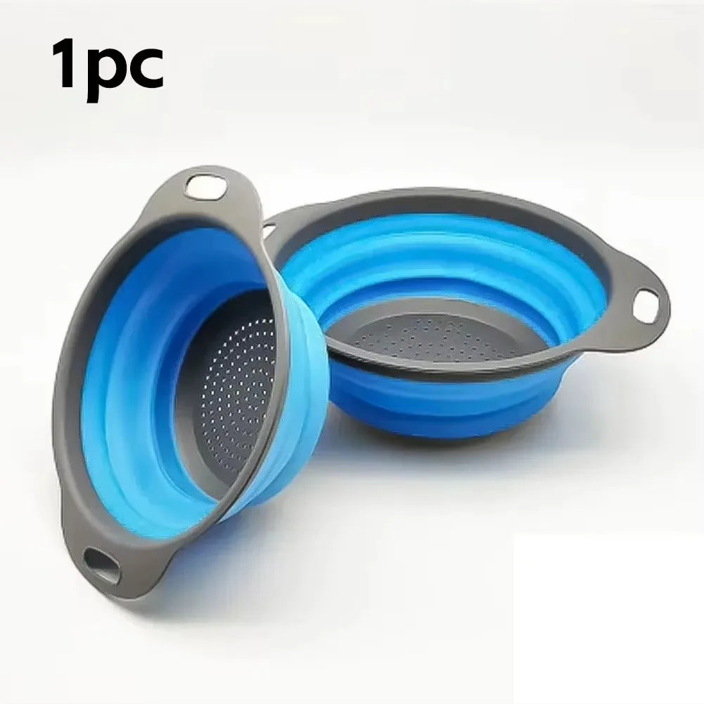 Scolapasta pieghevole in silicone