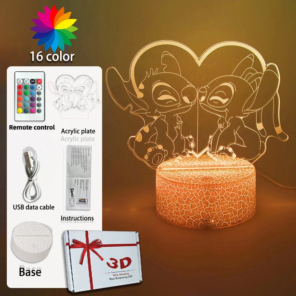 Lampada STITCH  LED Luce notturna Telecomando Smart Touch