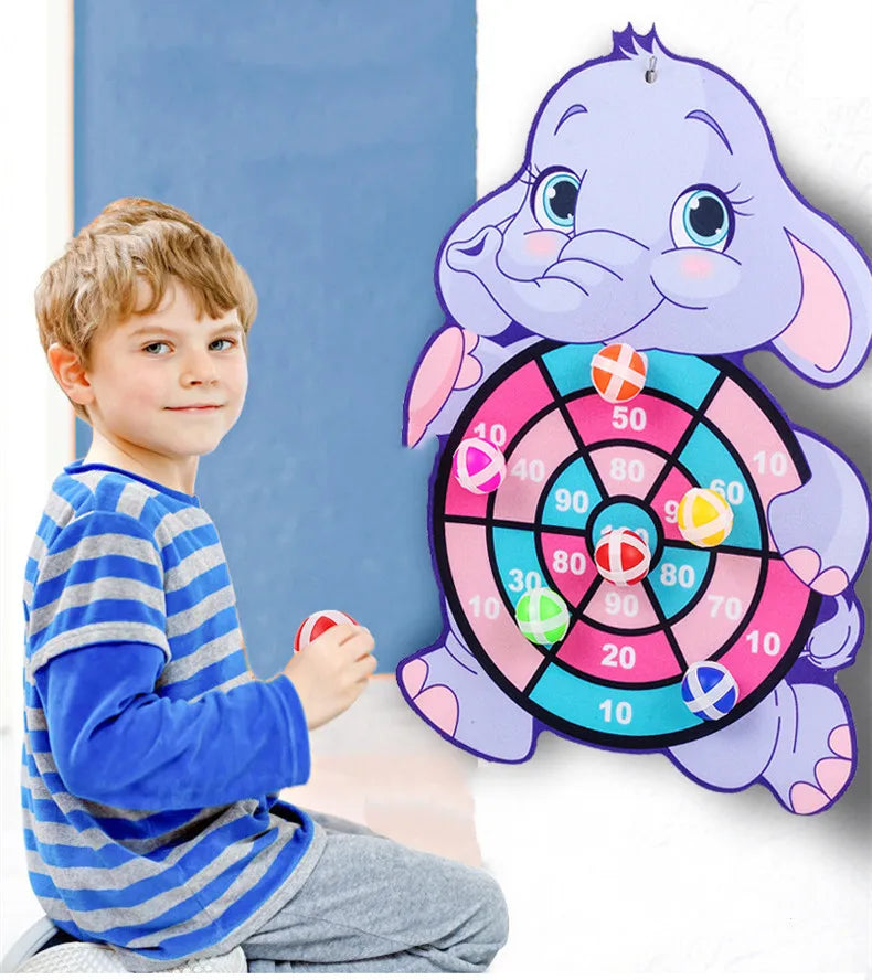 Bersaglio con palla appiccicosa Giocattoli per bambini da 2 a 4 anni Cartoon Animal