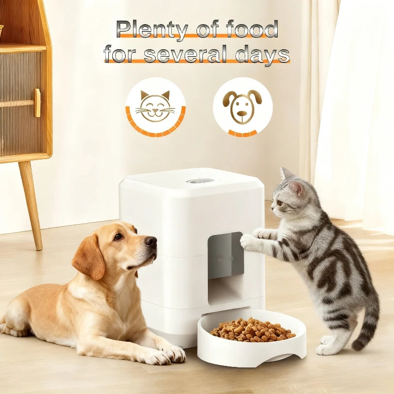 2026 Nuovo Smart 2L WiFi Mangiatoia per animali domestici Distributore automatico di cibo per cani e gatti APP Timer controllato Alimentazione lenta quantitativa per animali domestici