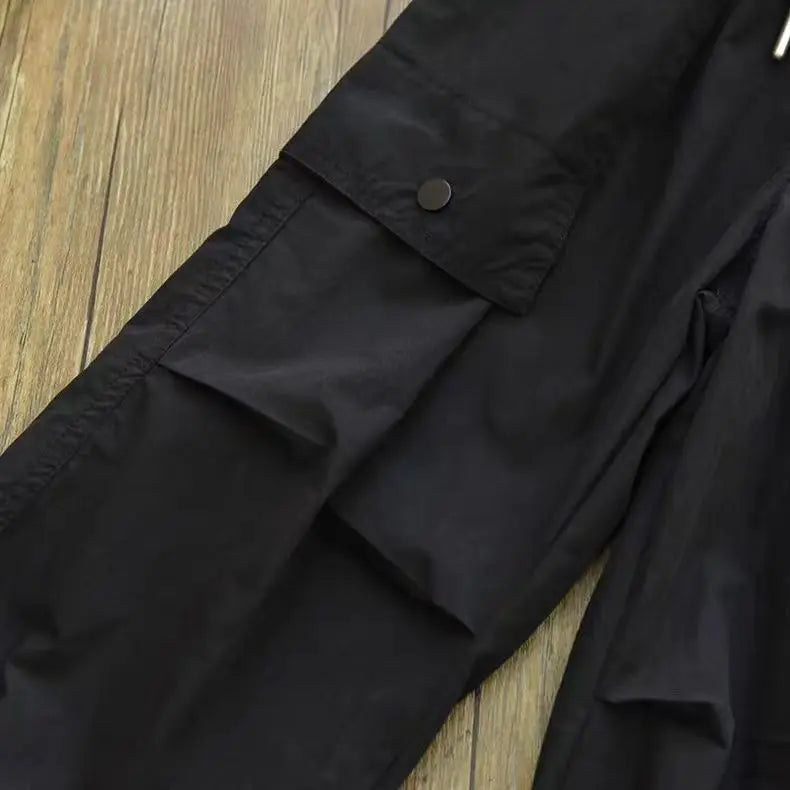 Vestiti primaverili alla moda per bambini Cargo Joggers Pantaloni elastici alla caviglia Pantaloni casual Leggero Traspirante