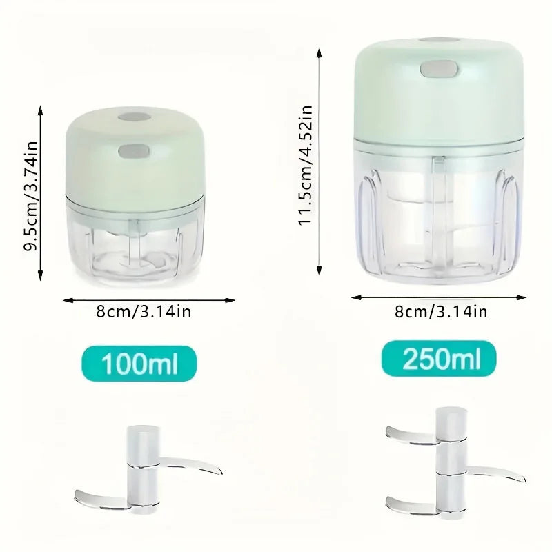 Tritatutto elettrico portatile per verdure da 250 ml senza fili