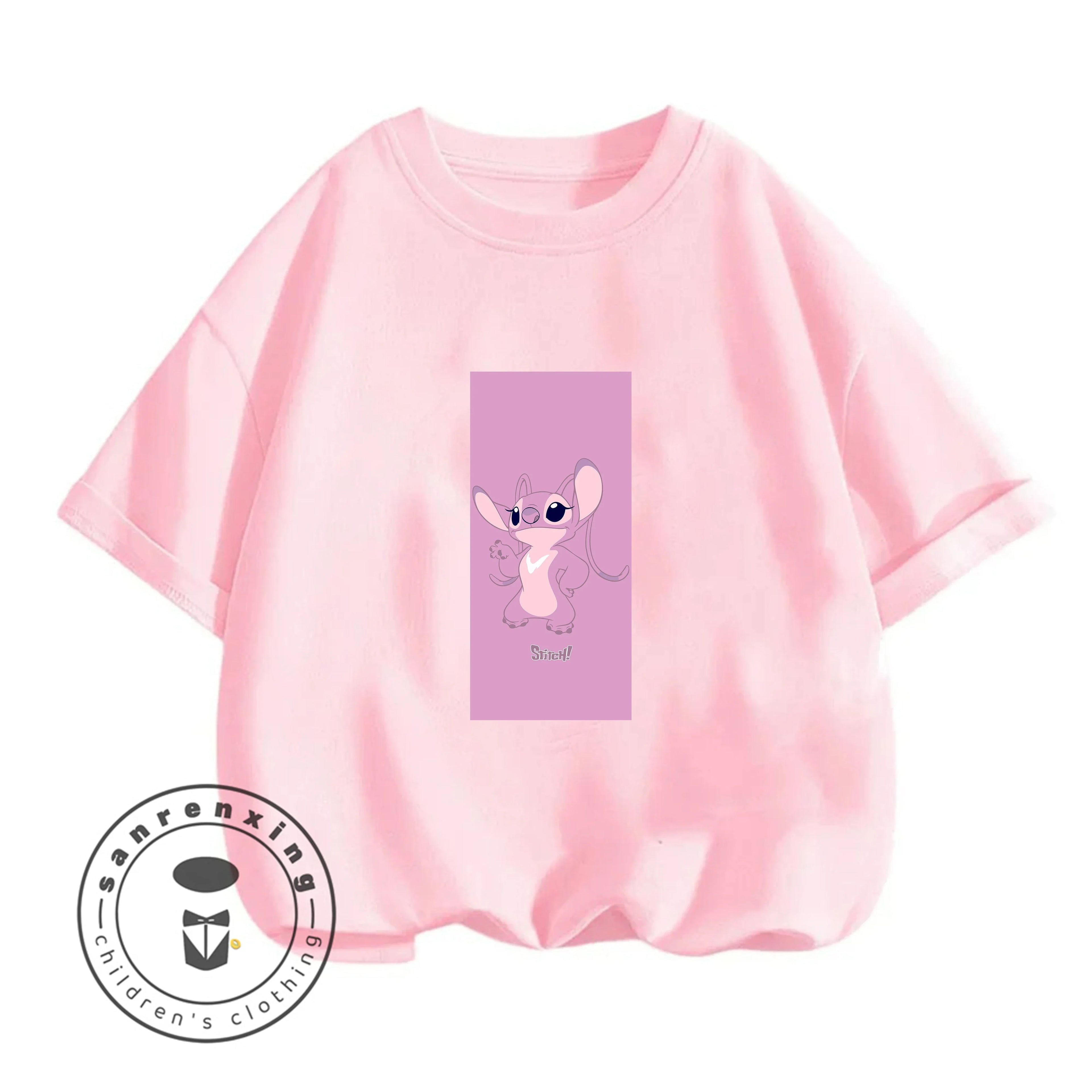 Stitch T-Shirt Cartoon Print Estate Casual Bambini