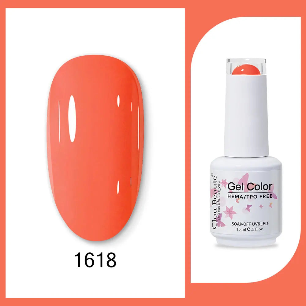 CLOU BEAUTÈ  15/10ml Semipermanente Gel Smalto Unghie 400 colori disponibili