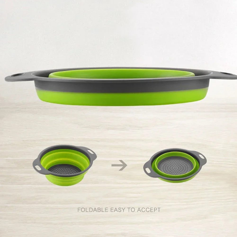 Scolapasta pieghevole in silicone