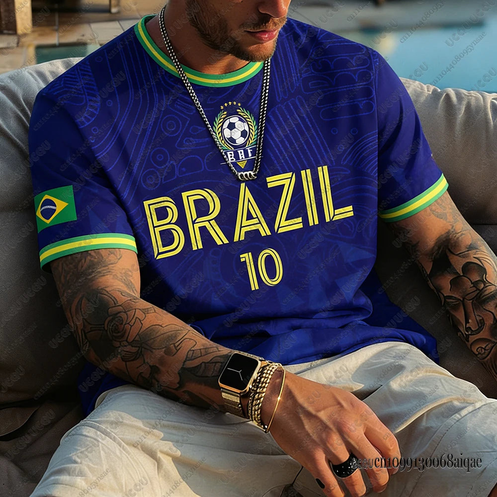 🇧🇷2026 T-shirt Brasil a maniche corte Top Quality vari colori