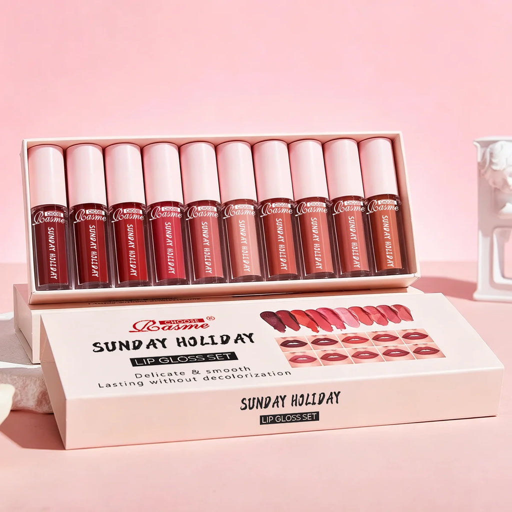 10 pezzi/set rossetto idratante a lunga durata