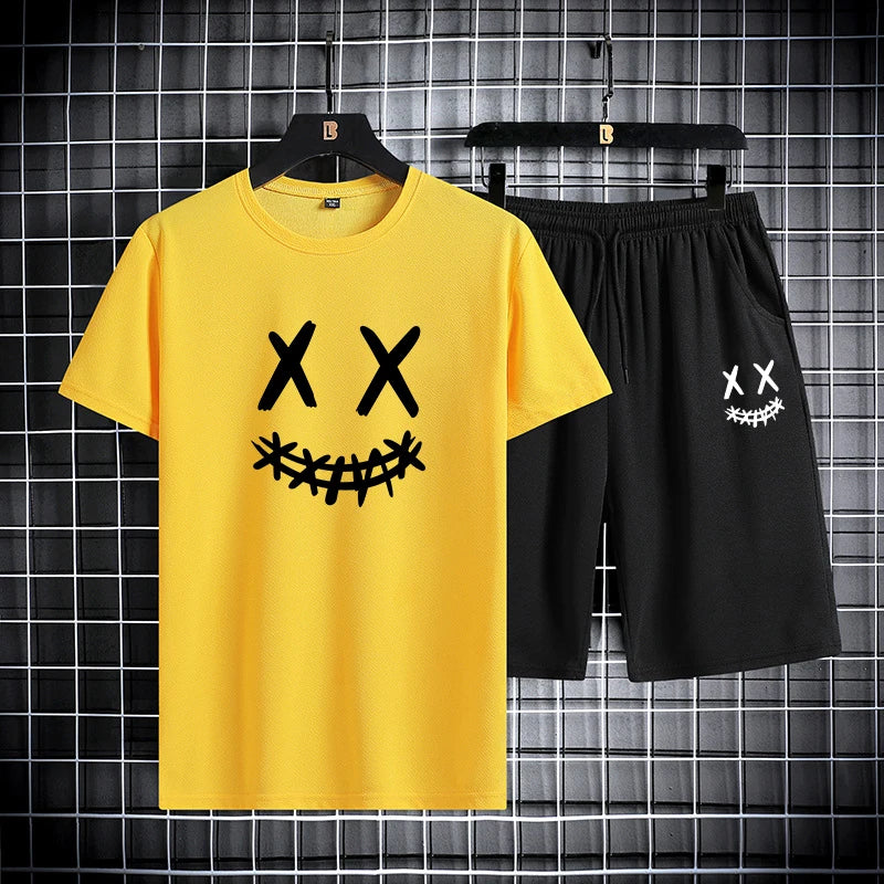 Set da Uomo T-shirt slim fit + pantaloncini