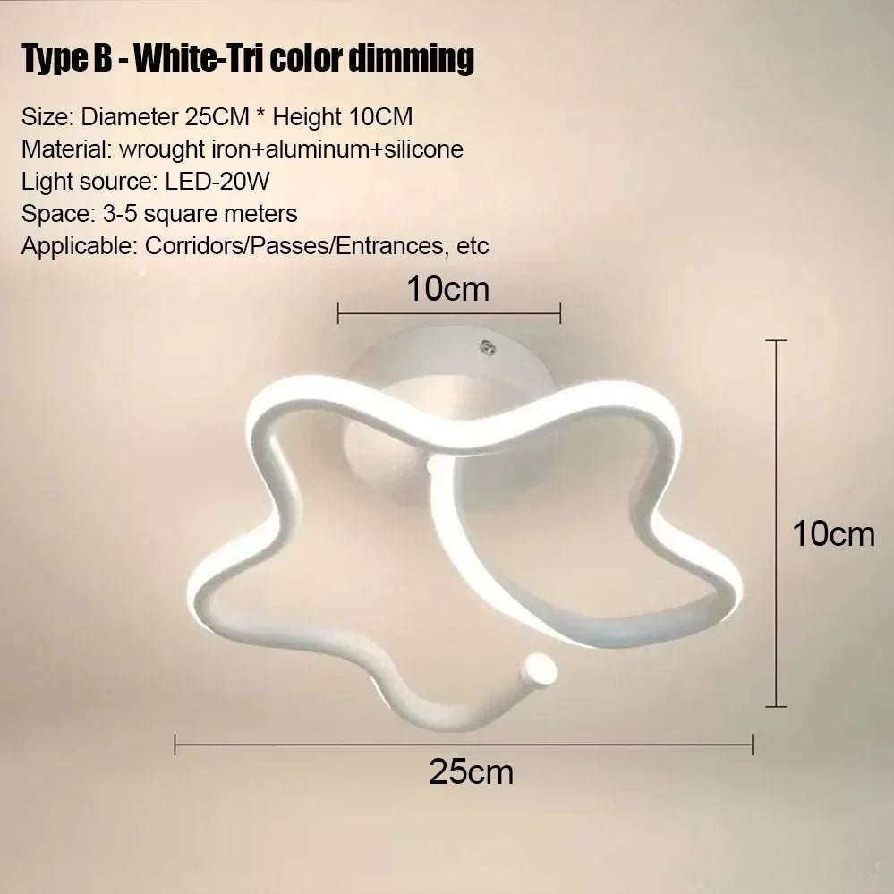 Luci da soffitto a strisce a LED stile moderno Forme multiple