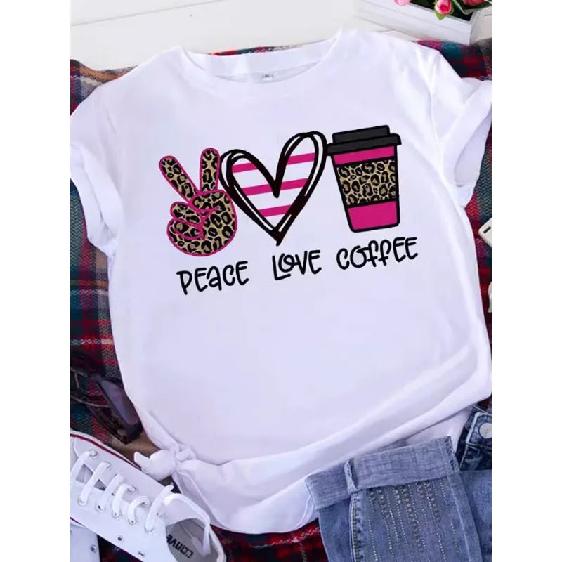 Brave Soul American Retro T-shirt Donna Manica corta Casual Top Oversize