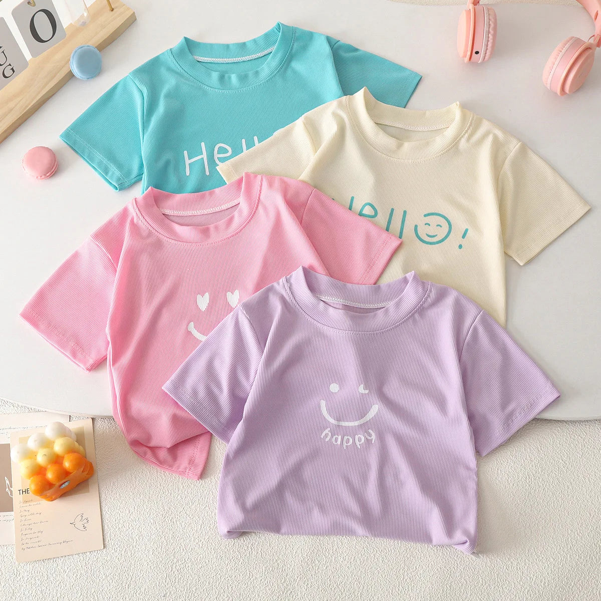 T-shirt a maniche corte carine per bambini