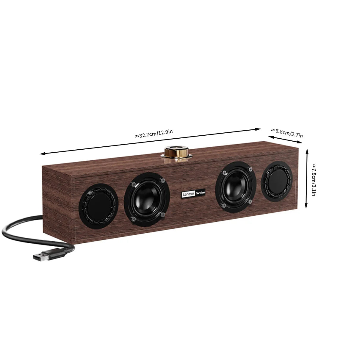 Lenovo C02 Altoparlante multimediale Altoparlante Cablato/Bluetooth  a doppia modalità universale per TV, computer e telefono cellulare Subwoofer