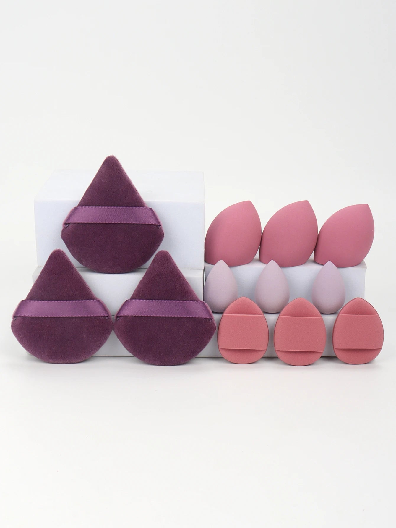 Set 12 Pz di spugne per trucco multiuso, set di diversi colori