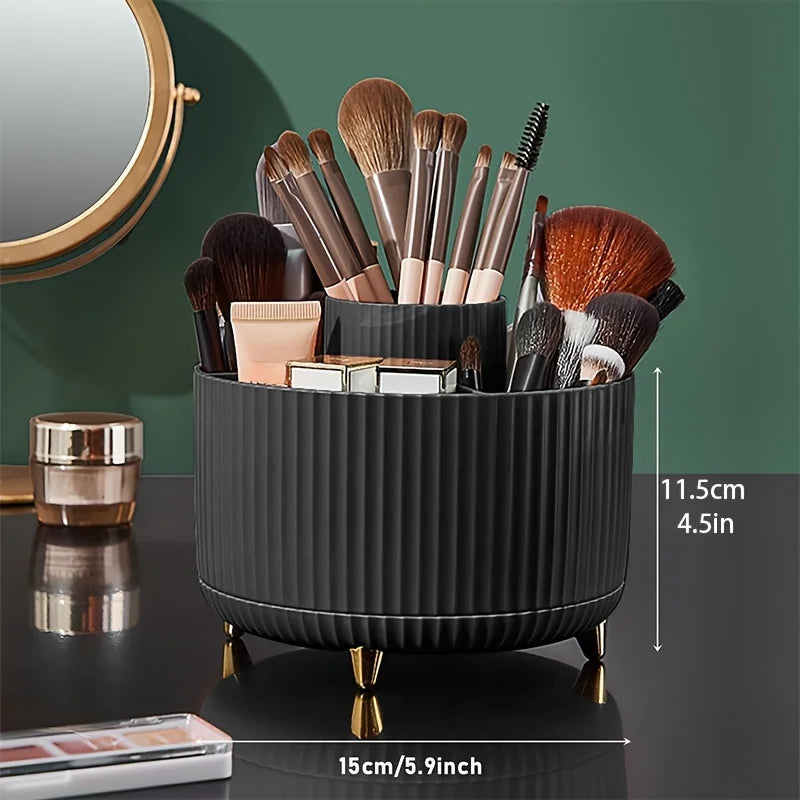 Organizzatore a 360 gradi per trucco 5 slot Pennelli per trucco