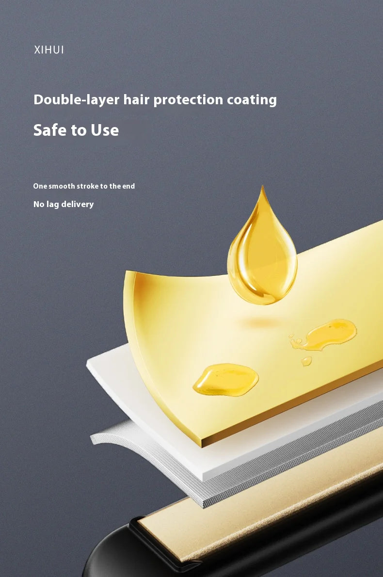 Mini piastra per capelli e bigodino 2 in 1 - Riscaldamento rapido in ceramica 140-220°C