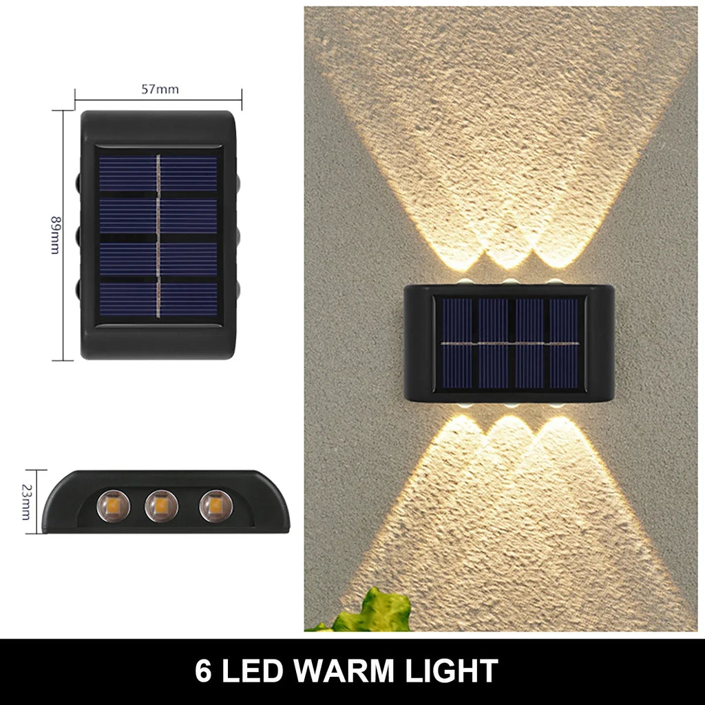 Lampada da parete a Luce solare Impermeabile 6 modelli diversi