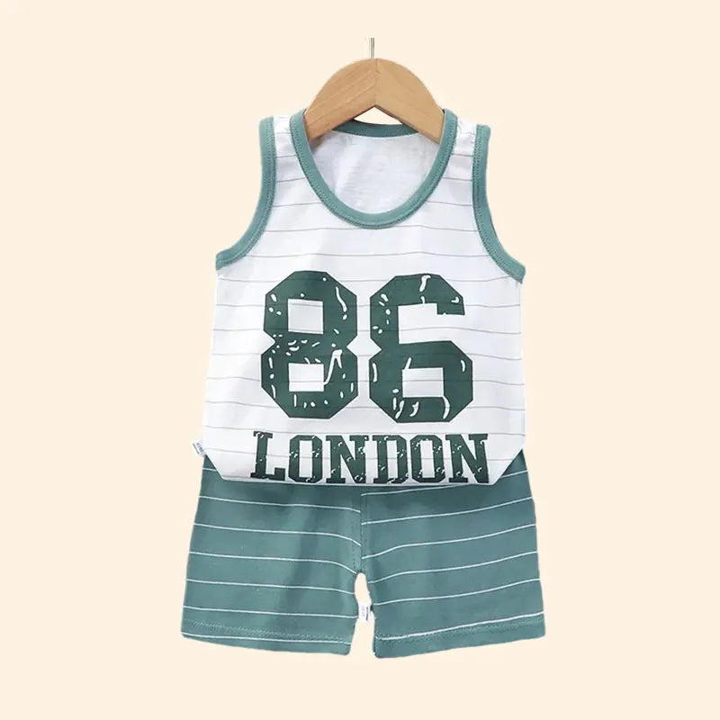 Set per bambini Gilet + Pantaloncini morbido cotone