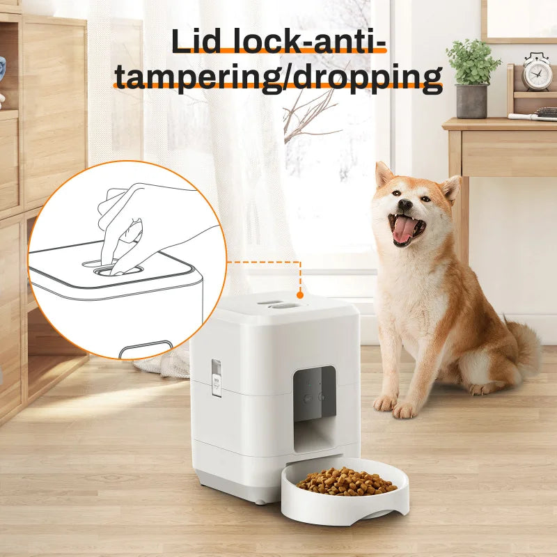 2026 Nuovo Smart 2L WiFi Mangiatoia per animali domestici Distributore automatico di cibo per cani e gatti APP Timer controllato Alimentazione lenta quantitativa per animali domestici