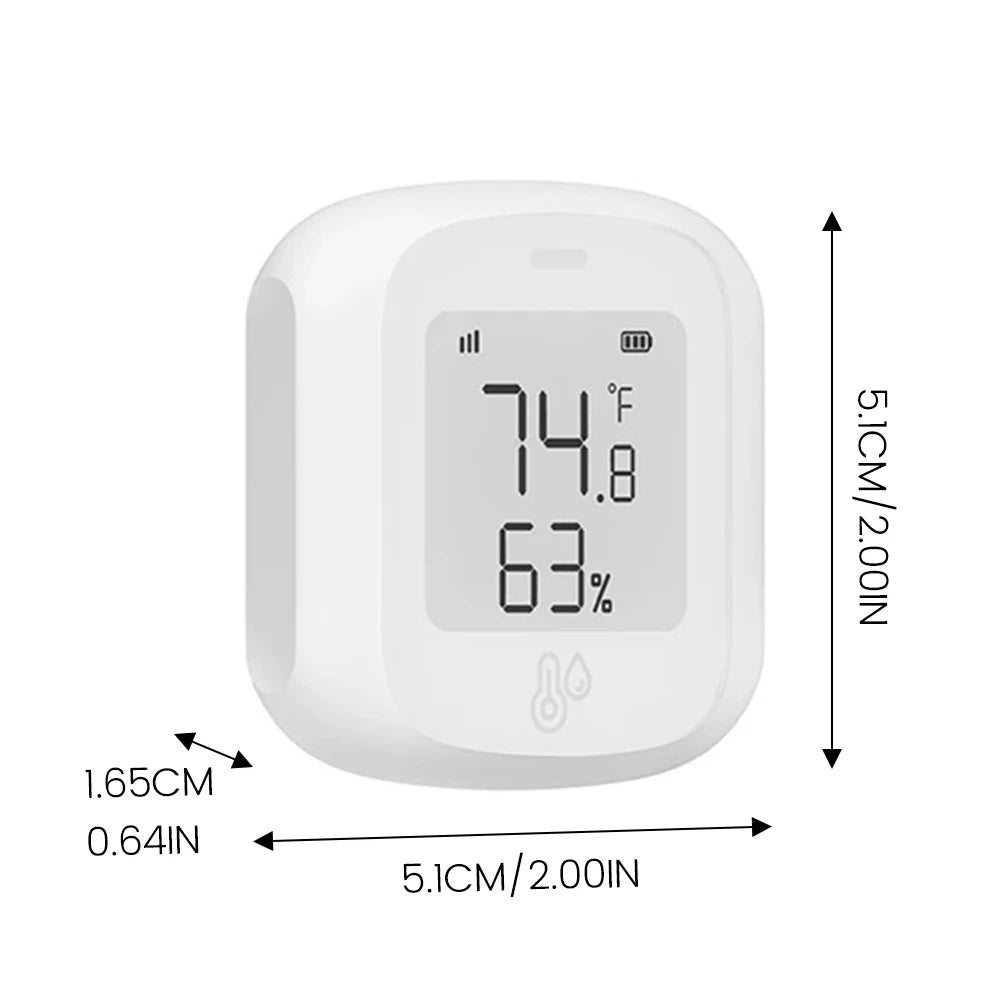 Tuya Smart WiFi Bluetooth Temperatura Umidità Sensore Wireless Home Retroilluminazione Termometro Igrometro APP Rilevatore di controllo remoto