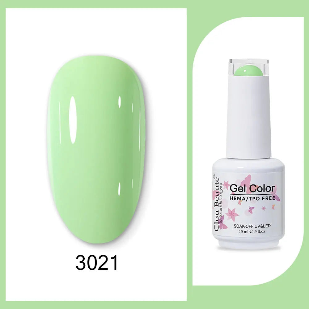 CLOU BEAUTÈ  15/10ml Semipermanente Gel Smalto Unghie 400 colori disponibili