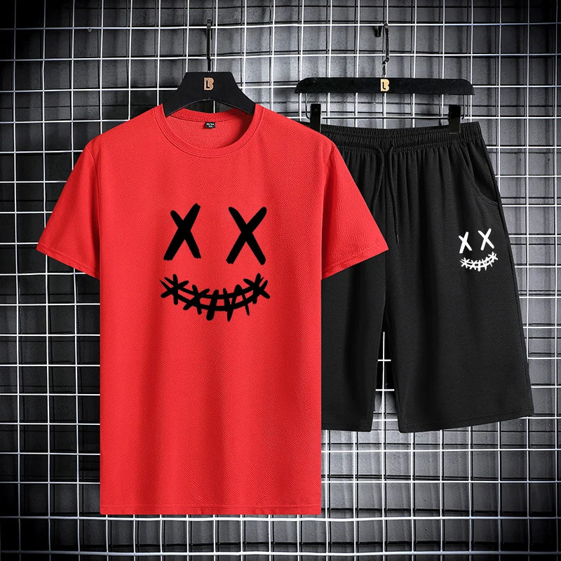 Set da Uomo T-shirt slim fit + pantaloncini