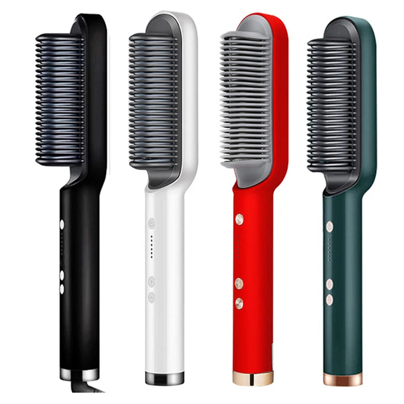 Spazzola per capelli elettrica in ceramica a riscaldamento rapido professionale