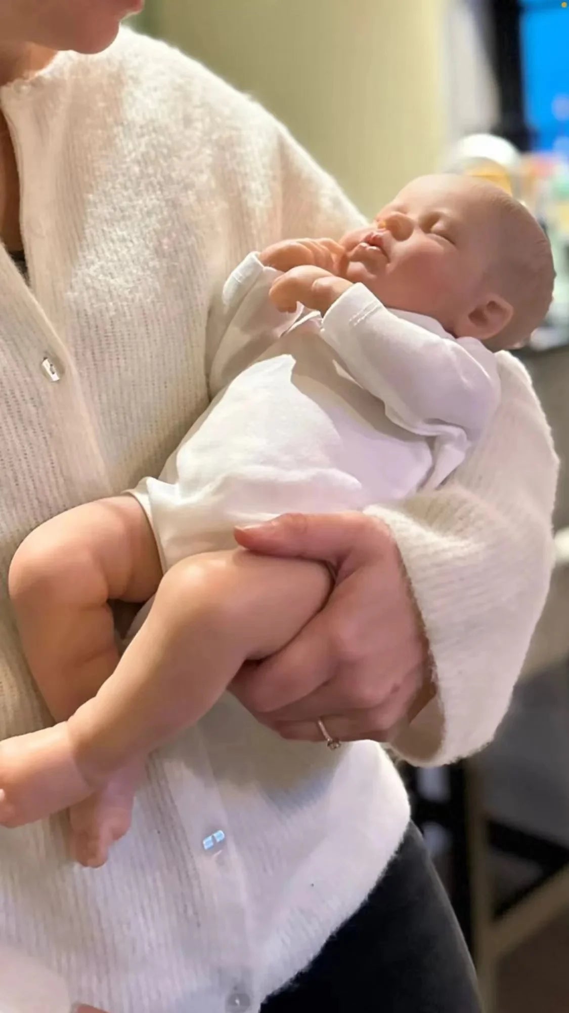Realistic Bebe Body Doll LouLou Giocattolo fatto a mano 50cm