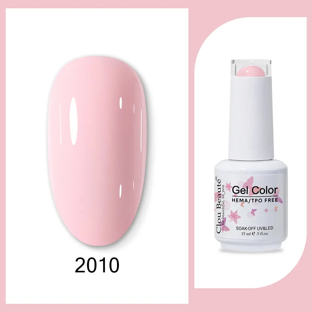 CLOU BEAUTÈ  15/10ml Semipermanente Gel Smalto Unghie 400 colori disponibili