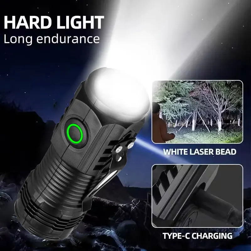 Nuova torcia ultra potente 3 core LED tattica ricaricabile ad alta potenza