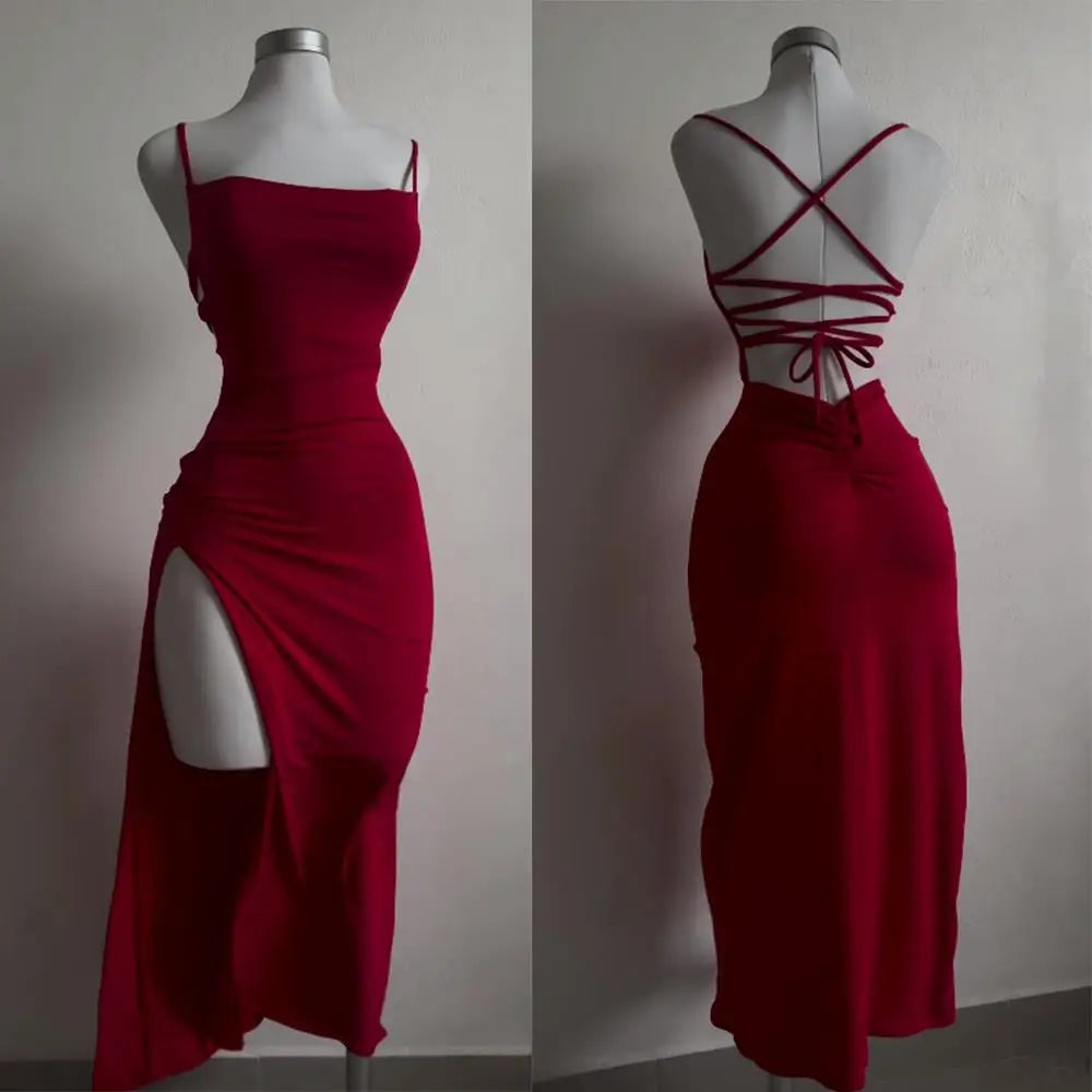 Vestito estate alta moda tracolla