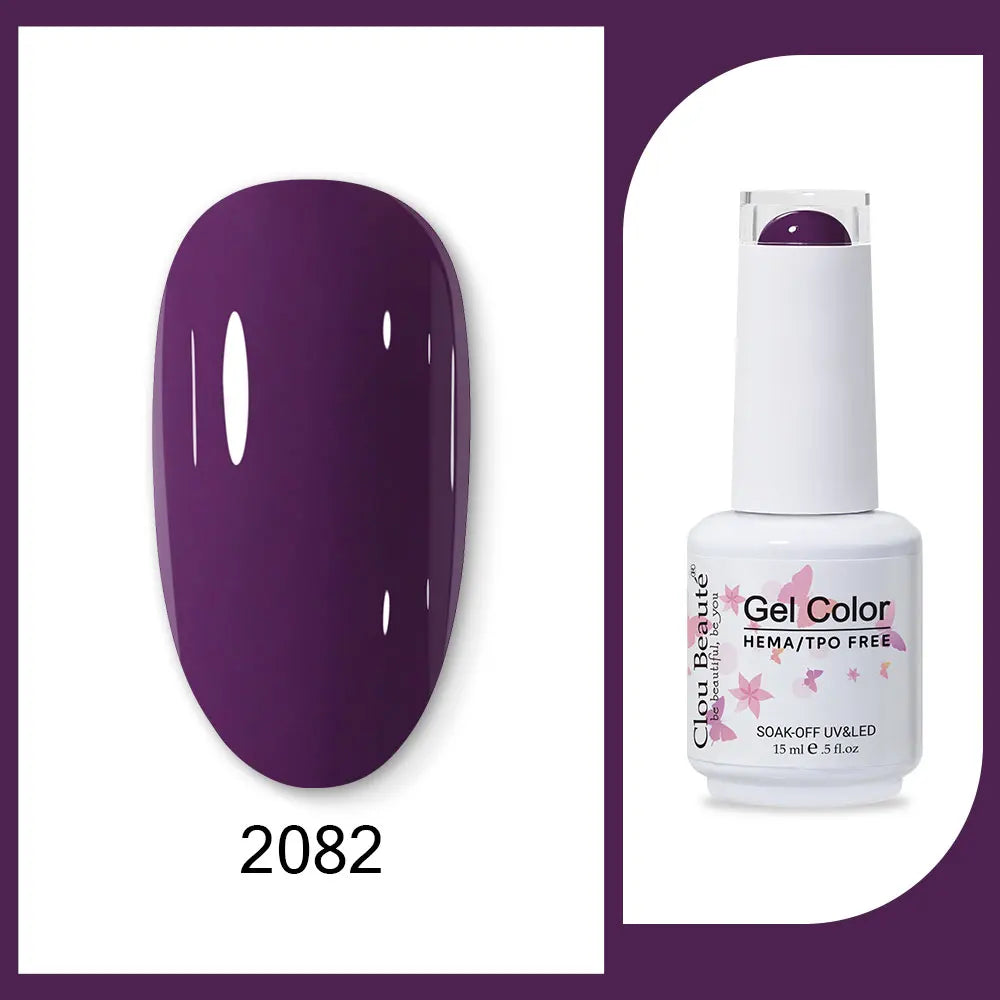 CLOU BEAUTÈ  15/10ml Semipermanente Gel Smalto Unghie 400 colori disponibili