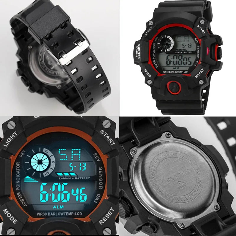 Orologio da uomo Multifunzionale Impermeabile Allarme luminoso