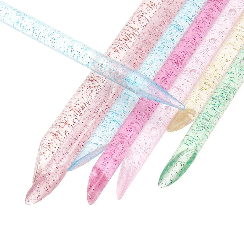 100 pezzi Nail Art Cuticle Pusher Riutilizzabile a doppia estremità Strumento professionale per la rimozione delle cuticole